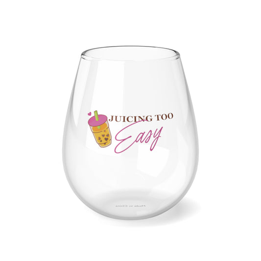 Stemless Wine Glass, 11.75oz - Juicing Too Easy