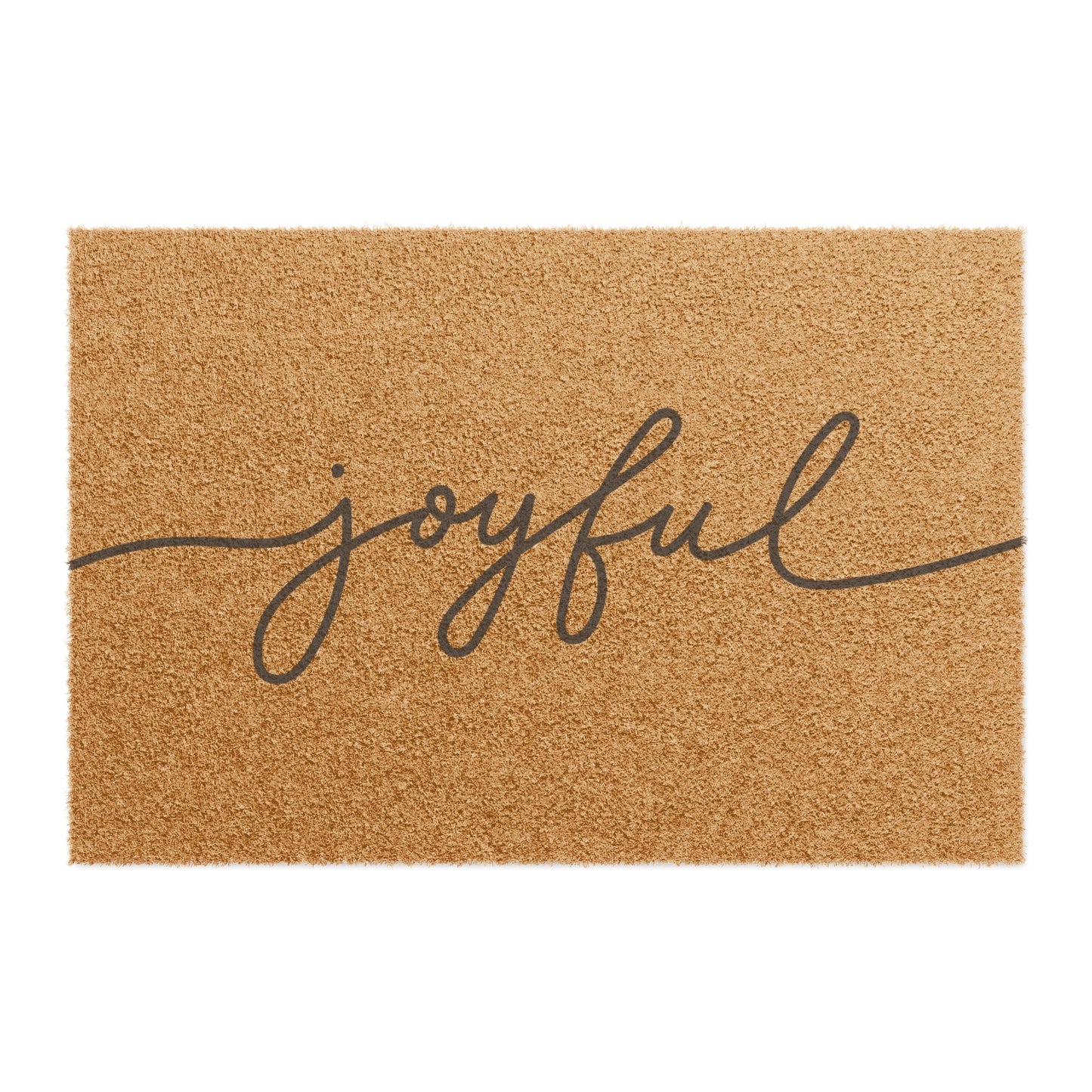 Joyful Doormat - Script Welcome Coir Mat