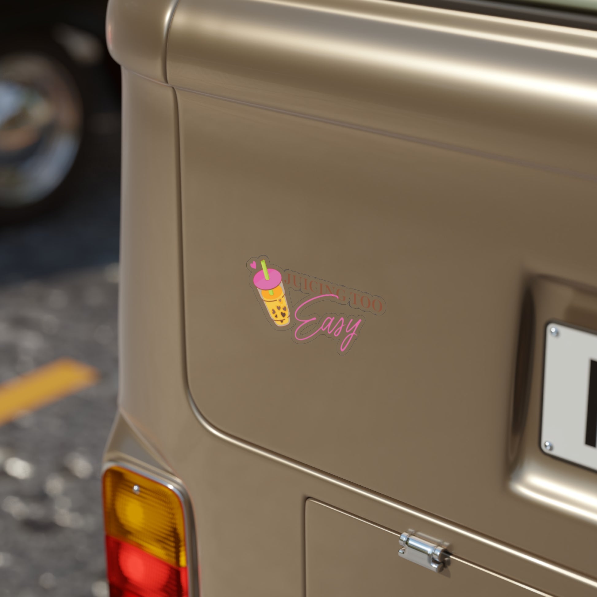 Transparent Outdoor Stickers, Die-Cut, 1pc - Juicing Too Easy